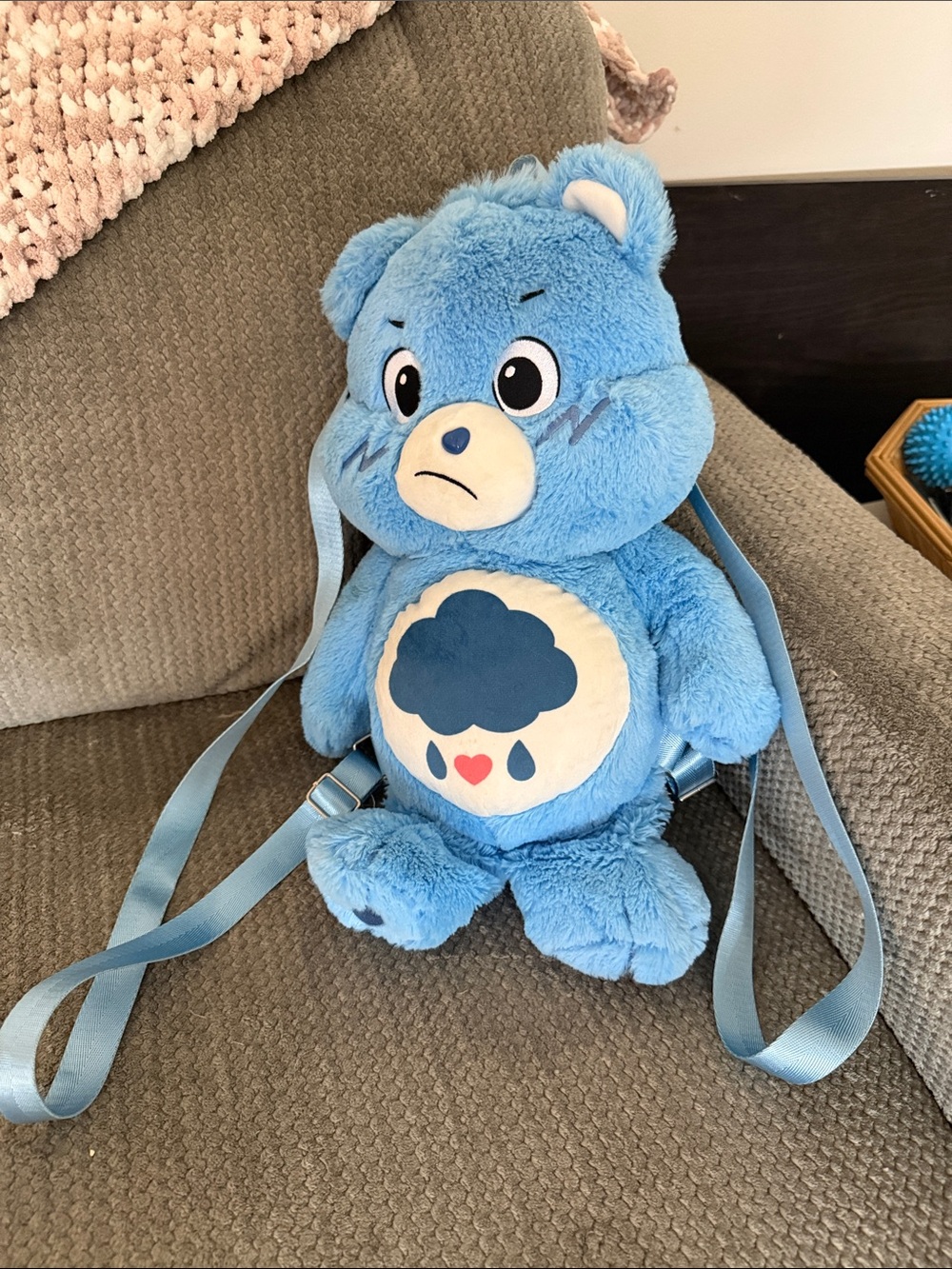 Grumpy Care Bear Plush Backpack